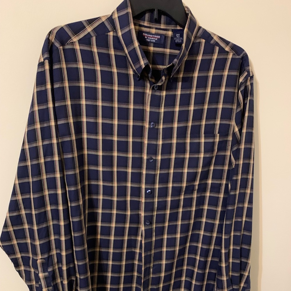 Roundtree and Yorke Button Down Men’s Shirt, Size: 2XLT - Picture 4 of 14